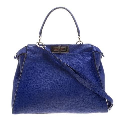 fendi blue handbag|blue Fendi handbags.